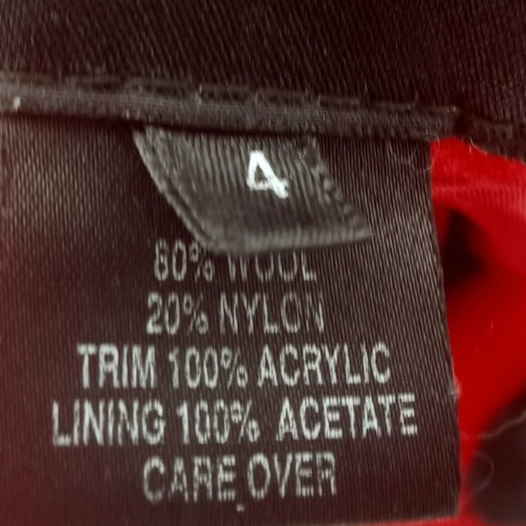 Red Winter Coat Jacket with Faux Fur‎ Collar - Picture 8 of 8